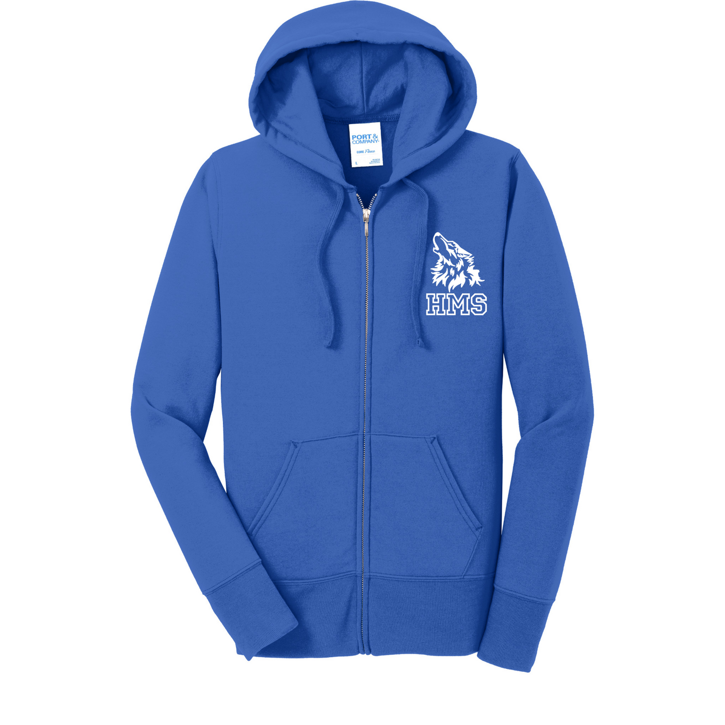 Port & Company® Women's Core Fleece Full-Zip Hooded Sweatshirt