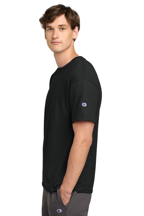 Champion T425 Heritage Jersey Tee, black, side