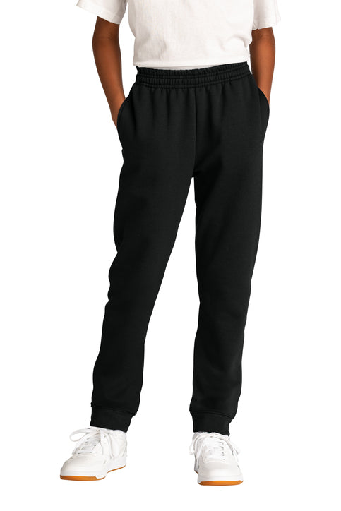 Port and Company Youth Core Fleece Jogger - placeholder blank, real Howell Mountain logo mockup pending