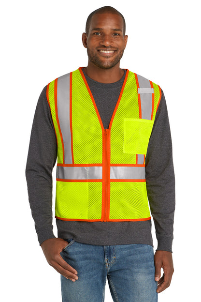 CornerStone CSV103 ANSI Class 2 Safety Vest, safety yellow, front