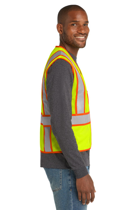 CornerStone CSV103 ANSI Class 2 Safety Vest, safety yellow, side