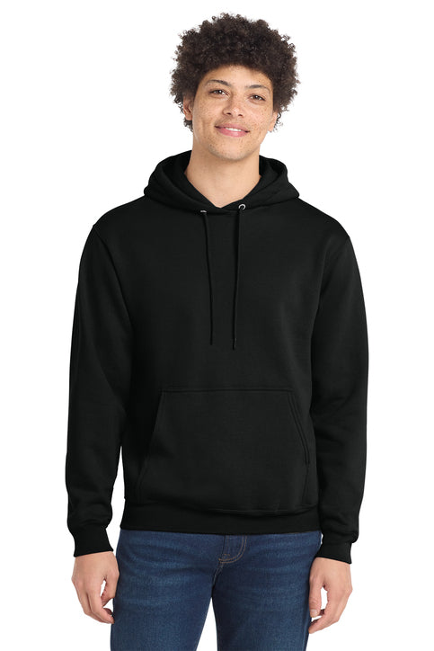 Port & Company PC78H Core Fleece Hoodie, jet black, front