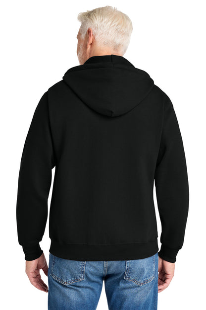 Port & Company PC78ZH Full-Zip Hoodie, jet black, back