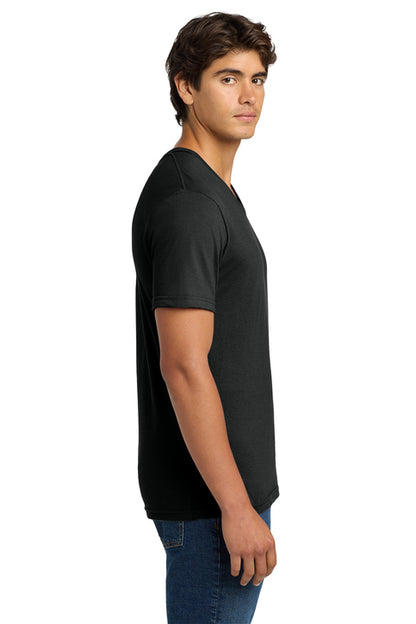 Gildan 64V00 Softstyle V-Neck Tee, black, side