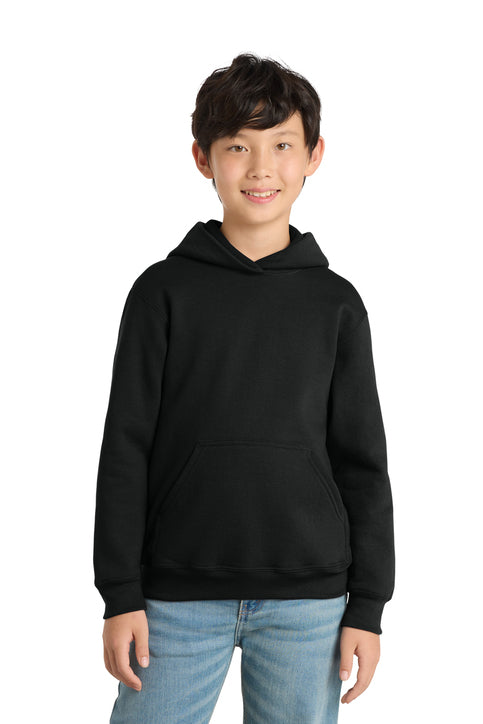 Port and Company Youth Core Fleece Hoodie - placeholder blank, real Howell Mountain logo mockup pending