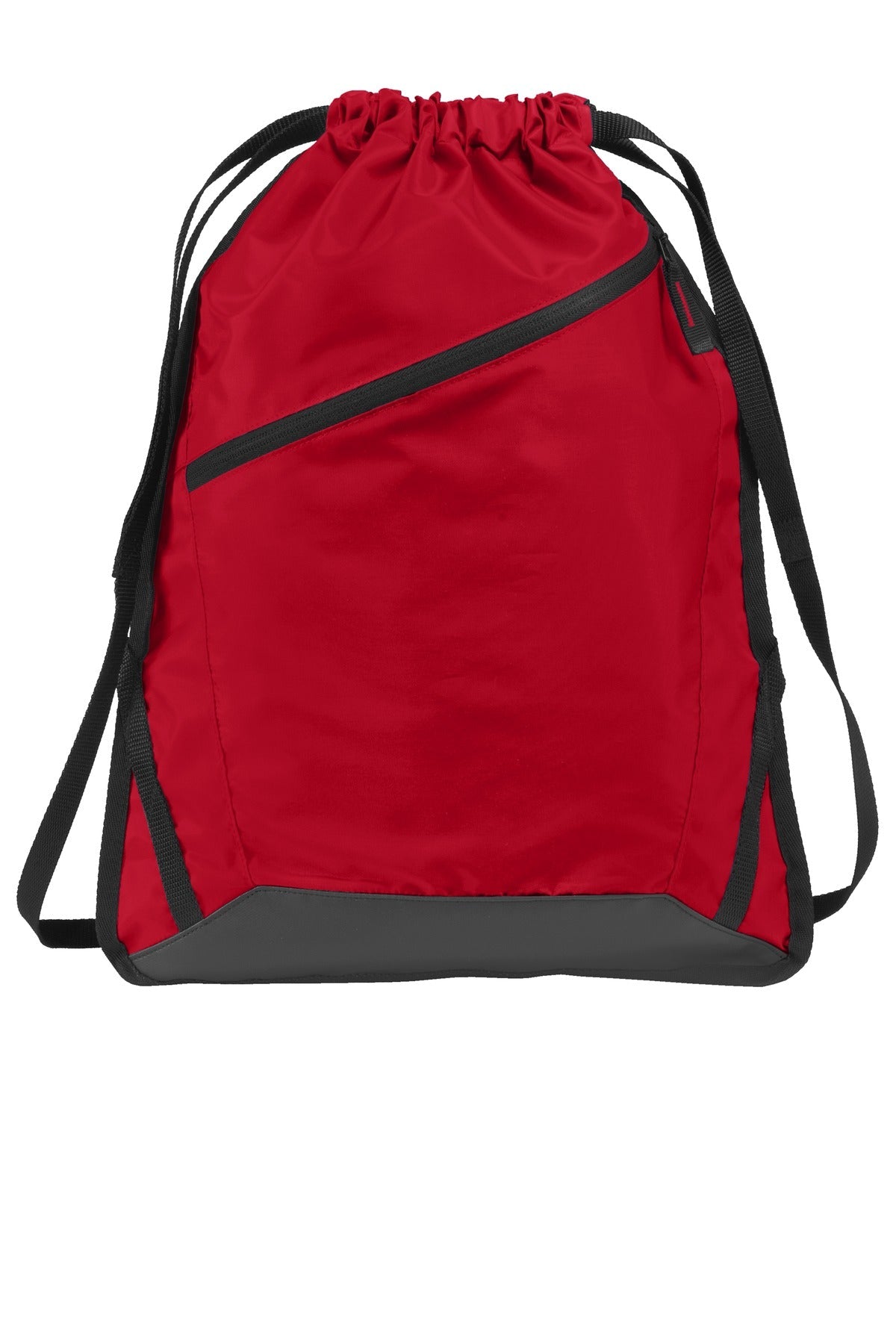 Port Authority BG616 Zip-It Cinch Pack, true red