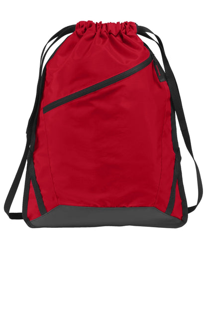 Port Authority BG616 Zip-It Cinch Pack, true red